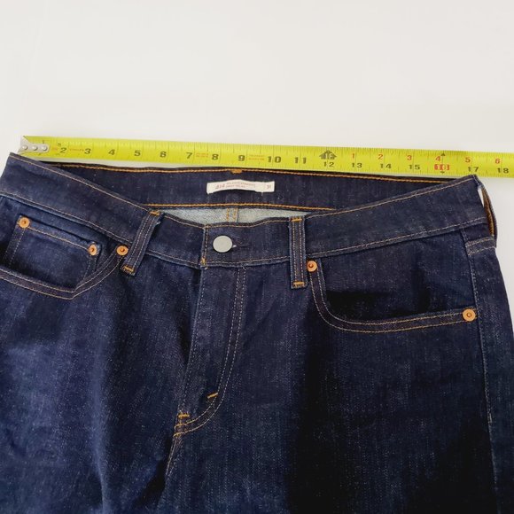 LEVI'S Dark Rinse 414 Relaxed Fitted Straight Leg Jeans - Picture 13 of 15